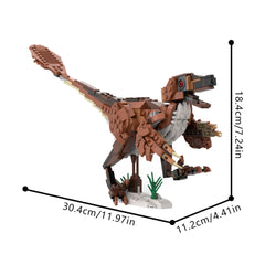 482PCS 31154 Velociraptor Mongoliensis MOC Building Block Bricks |MocPixel