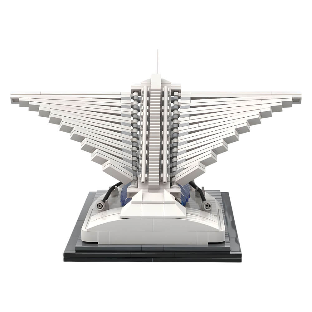 775PCS Milwaukee Art Museum - Quadracci Pavilion MOC Building Block Bricks |MocPixel