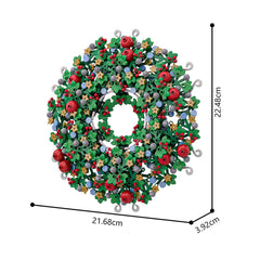 534PCS Christmas Wreath MOC Building Block Bricks |MocPixel