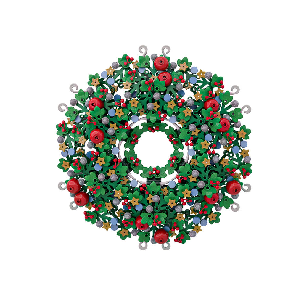 534PCS Christmas Wreath MOC Building Block Bricks |MocPixel