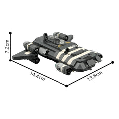 307PCS Midi-Scale Onyx Cinder (With Hull Demolition Function!) MOC Building Block Bricks |MocPixel