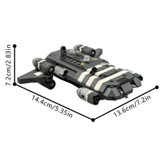 307PCS Midi-Scale Onyx Cinder (With Hull Demolition Function!) MOC Building Block Bricks |MocPixel