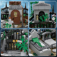 1580PCS Modular Graveyard MOC and Hidden Side 70420 set stand MOC Building Block Bricks |MocPixel