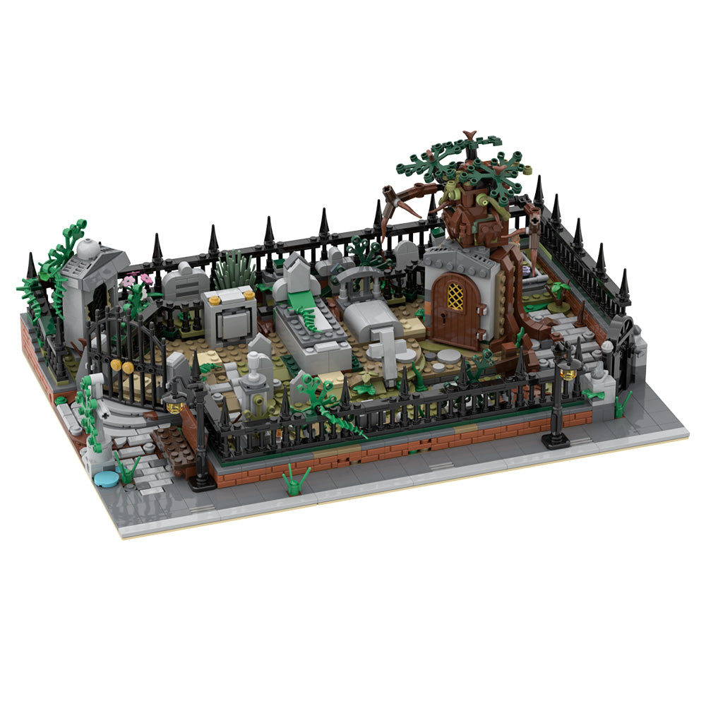 1580PCS Modular Graveyard MOC and Hidden Side 70420 set stand MOC Building Block Bricks |MocPixel