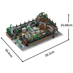 1580PCS Modular Graveyard MOC and Hidden Side 70420 set stand MOC Building Block Bricks |MocPixel