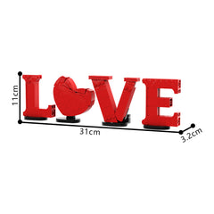 271PCS Love Lettering Valentine´S Day MOC Building Block Bricks |MocPixel