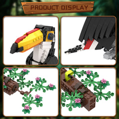 Birds Bluejay/ Toco Toucan/ Raven MOC Building Block Bricks |MocPixel