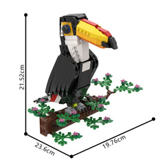 Birds Bluejay/ Toco Toucan/ Raven MOC Building Block Bricks |MocPixel