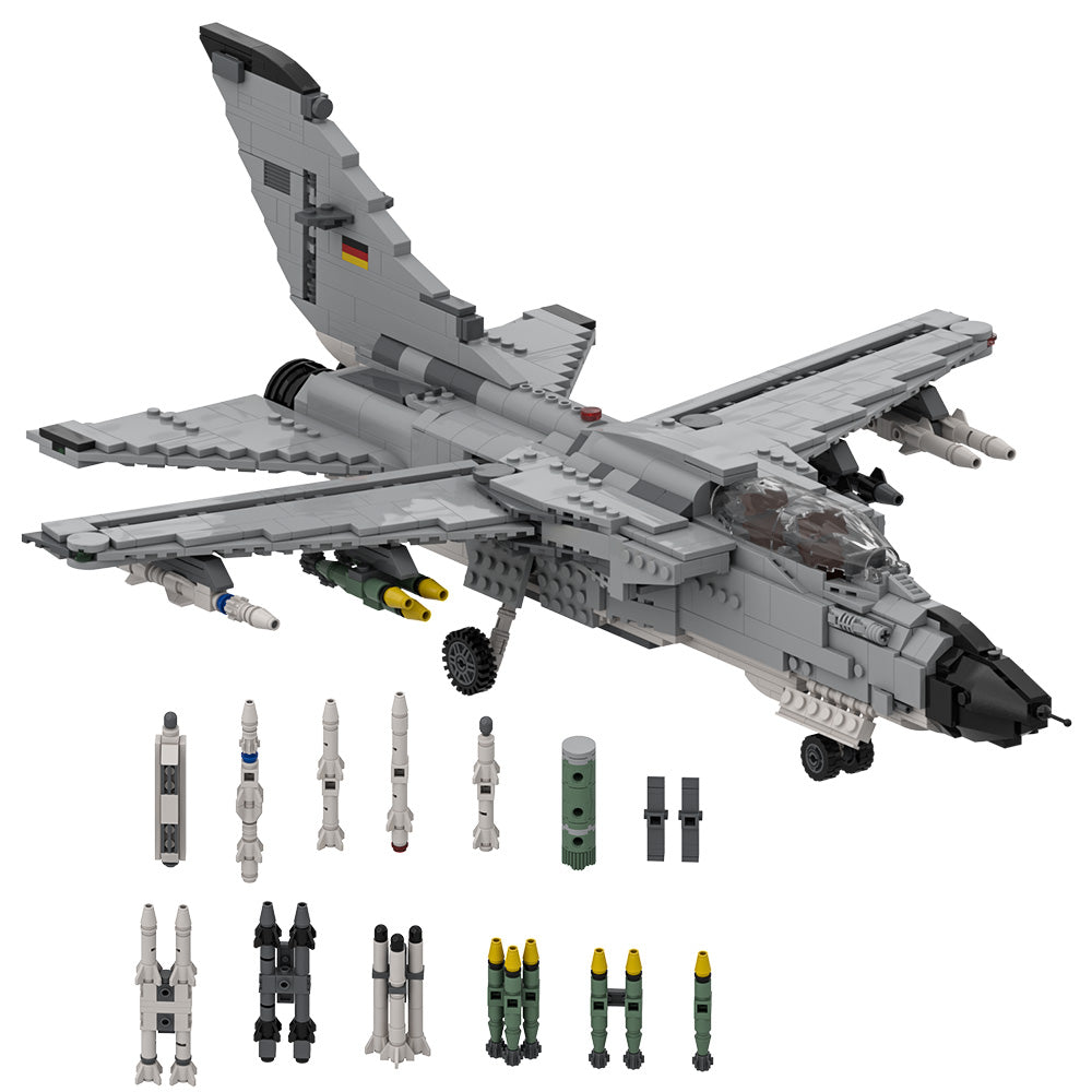 1337PCS Panavia TORNADO | 1:32 Minifig Scale MOC Building Block Bricks |MocPixel