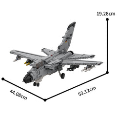 1337PCS Panavia TORNADO | 1:32 Minifig Scale MOC Building Block Bricks |MocPixel