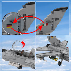 1337PCS Panavia TORNADO | 1:32 Minifig Scale MOC Building Block Bricks |MocPixel