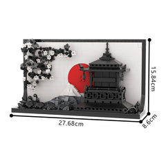 522PCS Art of Janpanese Style MOC Building Block Bricks |MocPixel