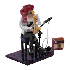 395PCS Jazz Saxophonist MOC Building Block Bricks |MocPixel