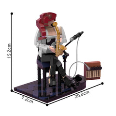 395PCS Jazz Saxophonist MOC Building Block Bricks |MocPixel