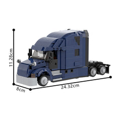 689PCS Freightliner Cascadia MOC Building Block Bricks |MocPixel
