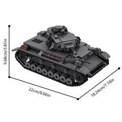 764PCS Panzer IV D MOC Building Block Bricks |MocPixel