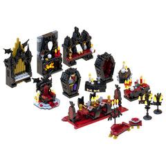 Vampire Throne/ Vampire Furniture Full Pack- Halloween Medieval Dnd Scenery Props MOC Building Block Bricks |MocPixel