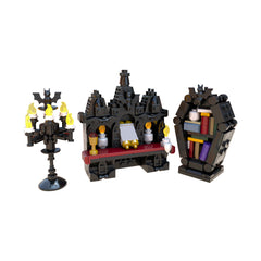 Vampire Throne/ Vampire Furniture Full Pack- Halloween Medieval Dnd Scenery Props MOC Building Block Bricks |MocPixel