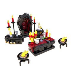 Vampire Throne/ Vampire Furniture Full Pack- Halloween Medieval Dnd Scenery Props MOC Building Block Bricks |MocPixel