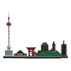 492PCS Kyoto Skyline MOC Building Block Bricks |MocPixel