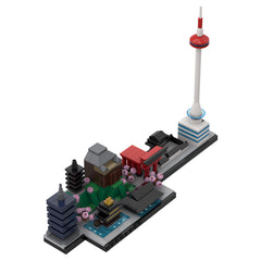 492PCS Kyoto Skyline MOC Building Block Bricks |MocPixel