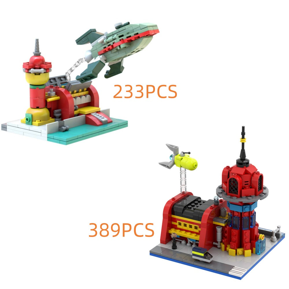 233PCS/389PCS Futureama: Planet Express MOC Building Block Bricks |MocPixel