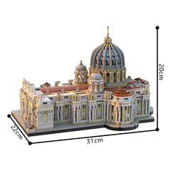 3024PCS Saint Peter'S Basilica 1:800 MOC Building Block Bricks |MocPixel