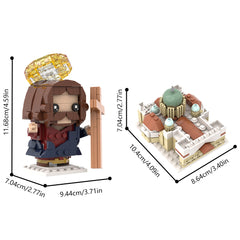 Virgin Mary/ Jesus/ Monstrance MOC Building Block Bricks |MocPixel