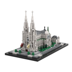 843PCS St. Patrick'S Cathedral 1:800 MOC Building Block Bricks |MocPixel