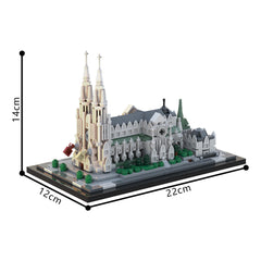 843PCS St. Patrick'S Cathedral 1:800 MOC Building Block Bricks |MocPixel