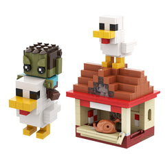Chicken Jockey/ Steve's Lava Chicken MOC Building Block Bricks |MocPixel