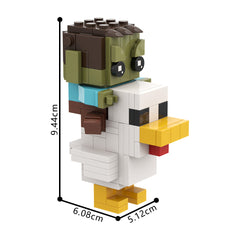 Chicken Jockey/ Steve's Lava Chicken MOC Building Block Bricks |MocPixel
