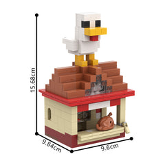 Chicken Jockey/ Steve's Lava Chicken MOC Building Block Bricks |MocPixel