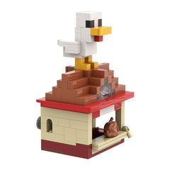 Chicken Jockey/ Steve's Lava Chicken MOC Building Block Bricks |MocPixel