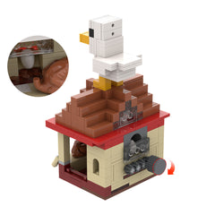 Chicken Jockey/ Steve's Lava Chicken MOC Building Block Bricks |MocPixel