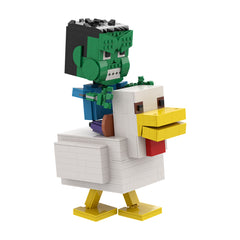 Chicken Jockey/ Steve's Lava Chicken MOC Building Block Bricks |MocPixel