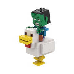 Chicken Jockey/ Steve's Lava Chicken MOC Building Block Bricks |MocPixel