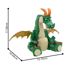 497PCS Cute Dragon MOC Building Block Bricks |MocPixel