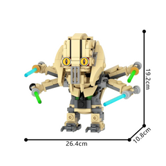 211PCS General Grievous Brickheadz War of Clone MOC Building Block Bricks |MocPixel