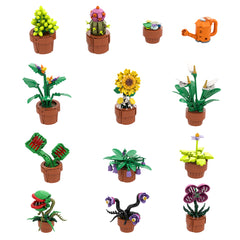 Small Potted Plants Series MOC Building Block Bricks |MocPixel