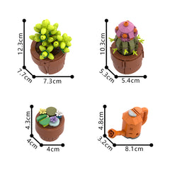 Small Potted Plants Series MOC Building Block Bricks |MocPixel