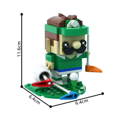 129PCS Luigi (Golf Editon) MOC Building Block Bricks |MocPixel