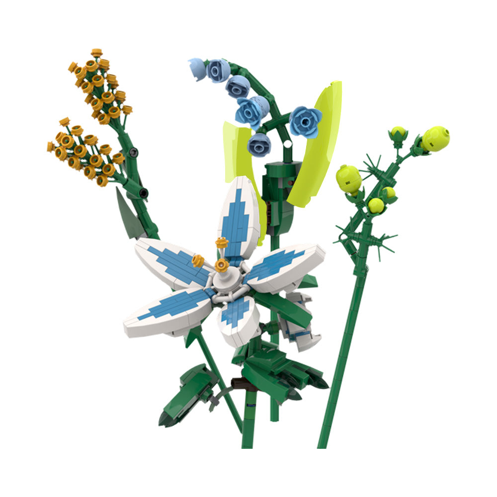 407PCS ZeIda Flower Collection MOC Building Block Bricks |MocPixel