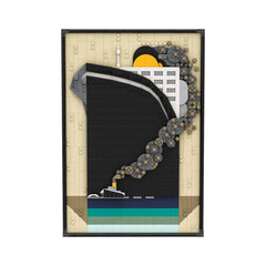 910PCS Ocean Liner Poster MOC Building Block Bricks |MocPixel
