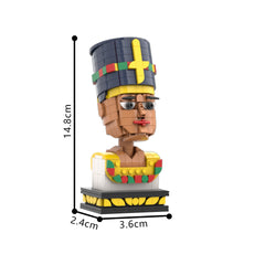 454PCS Nefertiti Egypt Queen MOC Building Block Bricks |MocPixel