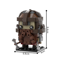 195PCS Gimli Brickheadz MOC Building Block Bricks |MocPixel