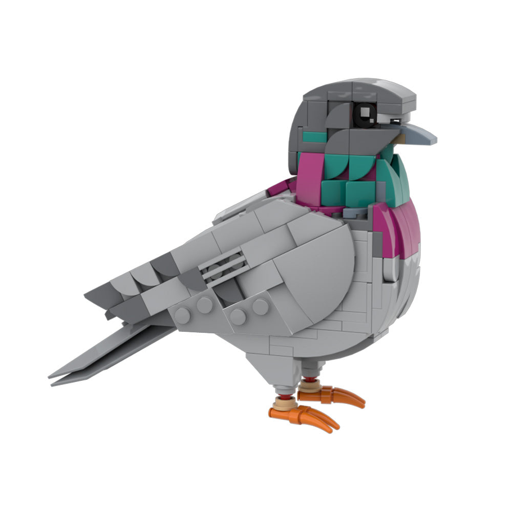 255PCS Feral Pigeon MOC Building Block Bricks |MocPixel