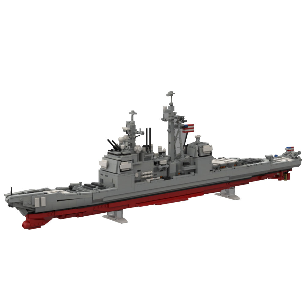 1756PCS Ticonderoga - Cg-72 Uss Vella Gulf MOC Building Block Bricks |MocPixel