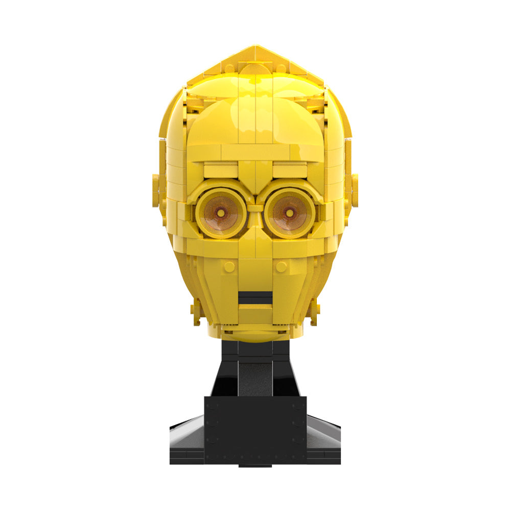 609PCS C-3Po Head (Helmet Collection Style) MOC Building Block Bricks |MocPixel