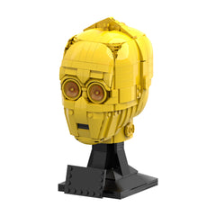 609PCS C-3Po Head (Helmet Collection Style) MOC Building Block Bricks |MocPixel